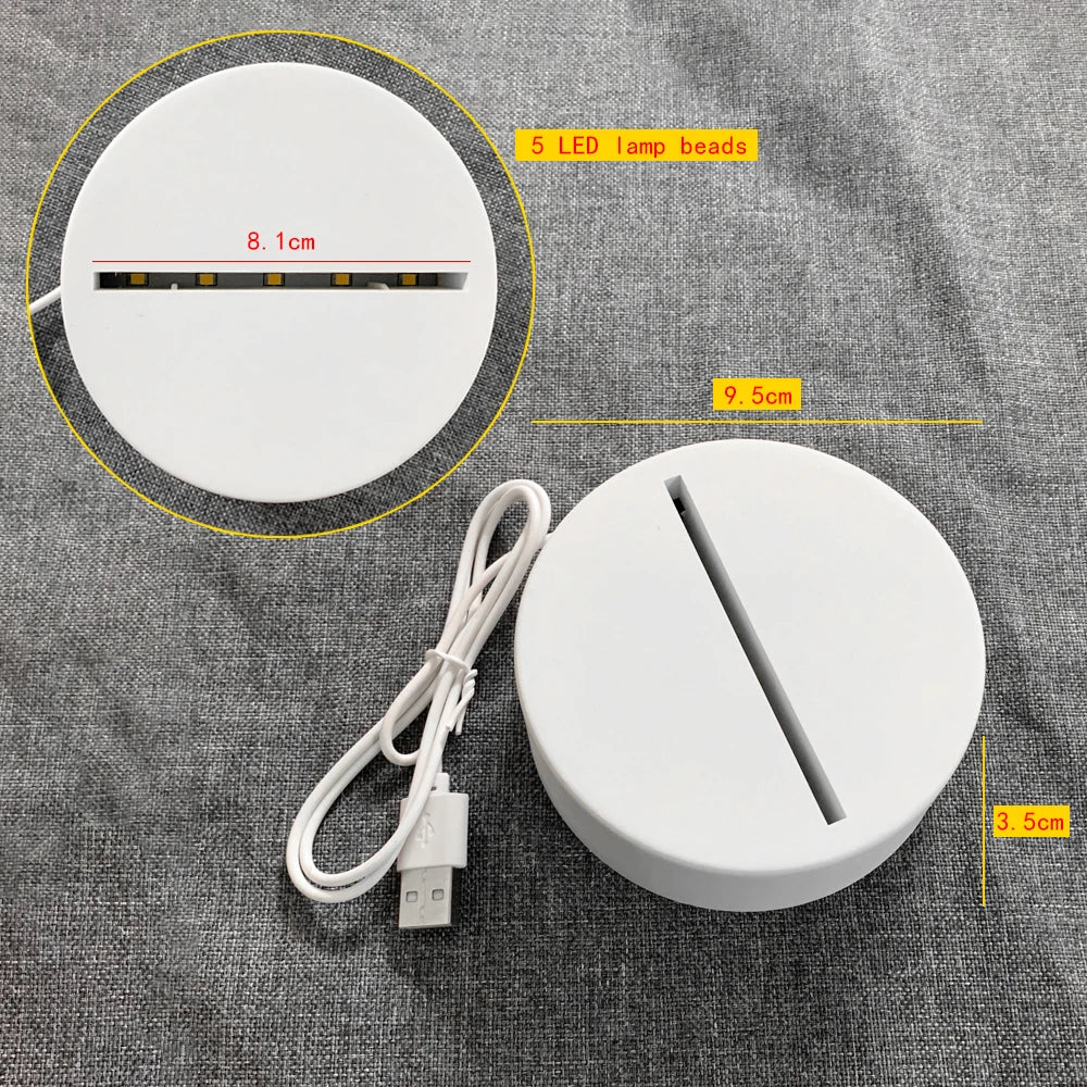 LED Night Light Note Board